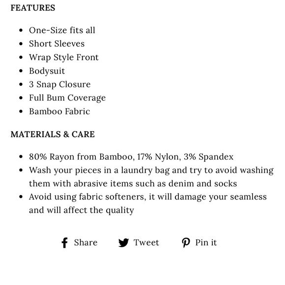 C’est Moi women’s bamboo bodysuit - Picture 4 of 5